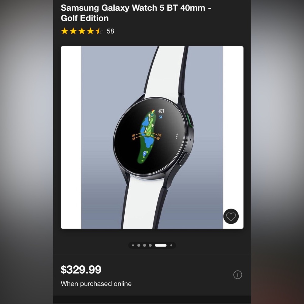 SAMSUNG GALAXY WATCH-GOLF EDITION
